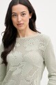 United Colors of Benetton sveter dámsky bavlnený zelená 16EVD10GP