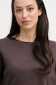 United Colors of Benetton sveter s krátkym rukávom dámsky s ľanom hnedá 1DC3D10GU