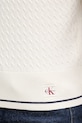 Calvin Klein Jeans polo swetrowe damskie LV047F320G beżowy