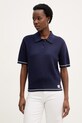 Calvin Klein Jeans polo swetrowe damskie granatowy LV047F320G