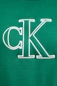 Calvin Klein Jeans тениска тип пуловер дамска от памук LV047F356G зелен