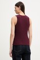 Odjeća Marc O'Polo pulover bez rukava za žene s pamukom 5000008122 bordo