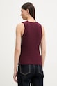 Odjeća Marc O'Polo pulover bez rukava za žene s pamukom 5000008122 bordo