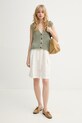 Marc O'Polo kamizelka damska z bawełną 5000013104 zielony SS26