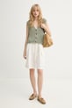 Marc O'Polo kamizelka damska z bawełną 5000013104 zielony SS26