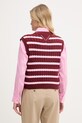 Oblečenie Tommy Hilfiger vesta dámska bavlnená WW0WW48466 burgundské