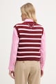 Oblečenie Tommy Hilfiger vesta dámska bavlnená WW0WW48466 burgundské