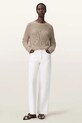 Odzież AllSaints sweter z dodatkiem wełny CHAIN W039KE beżowy