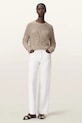 Odzież AllSaints sweter z dodatkiem wełny CHAIN W039KE beżowy