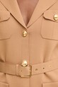 Elisabetta Franchi σακάκι γυναικείο με βισκόζη MK10B62E2 μπεζ