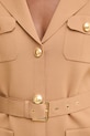 Elisabetta Franchi σακάκι γυναικείο με βισκόζη MK10B62E2 μπεζ