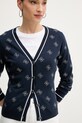Guess kardigan za žene od viskoze mornarsko plava W6GR18.Z0605