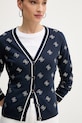 Guess kardigan za žene od viskoze mornarsko plava W6GR18.Z0605