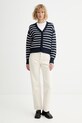 Levi's kardigan bawełniany SNOWFLAKEGAN A8728.0028 granatowy SS26