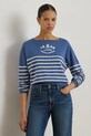 Lauren Ralph Lauren sweter damski bawełniany niebieski 200P08776