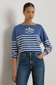 Lauren Ralph Lauren sweter damski bawełniany niebieski 200P08776