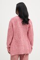 Oblečenie Marimekko kardigán dámsky vlnený 095224 ružová