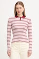 MAX&Co. maglione MCOLOCUSTA colletto abbottonato rosa 2616361141200