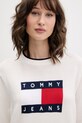 Tommy Jeans sweter damski bawełniany beżowy DW0DW22316