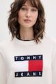 Tommy Jeans sweter damski bawełniany beżowy DW0DW22316