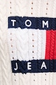 Tommy Jeans sweter damski bawełniany DW0DW22317 beżowy