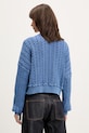 Odzież Tommy Jeans sweter damski bawełniany DW0DW22317 niebieski