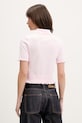 Odzież Tommy Jeans polo swetrowe damskie bawełniane DW0DW22597 różowy
