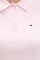Tommy Jeans polo swetrowe damskie bawełniane DW0DW22597 różowy