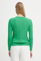 Odzież U.S. Polo Assn. sweter damski bawełniany CREW NECK CABLE WUP0398 zielony