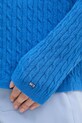 Tommy Hilfiger sweter damski z bawełną WW0WW48498 niebieski