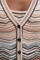Missoni kardigan DS26SM0G.BK01H9 beżowy