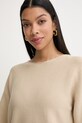 BOSS Orange pulover ženski s dodatkom vune C Fouetta bež 50560012