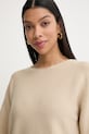 BOSS Orange pulover ženski s dodatkom vune C Fouetta bež 50560012