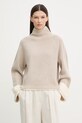 rag & bone sweter damski wełniany Ilaria beżowy RG3025H6MYK