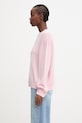 Anine Bing LEE CREW SWEATER - POWDER PINK sweter kaszmirowy damski A.09.12172.PKI26 różowy SS26