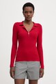 Morgan maglione da donna con viscosa rosso MBONZAI