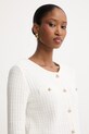 Odzież Morgan kardigan damski bawełniany MBOSS biały