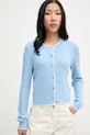 From Future kardigan damski wełniany niebieski WPC03440