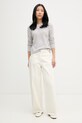 From Future sweter damski kaszmirowy WPR00394 szary SS26
