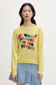 From Future sweter damski kaszmirowy żółty WPR03570