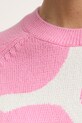 Marimekko sweter damski bawełniany 095493 różowy