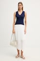 Sisley vesta dámska s bavlnou 1U3RL603U tmavomodrá SS26