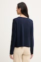 Oblečení United Colors of Benetton tričko s dlouhým rukávem dámské 3TVRD4025 námořnická modř