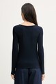Ruházat United Colors of Benetton hosszúujjú női viszkóz 3Z12D10C2 sötétkék