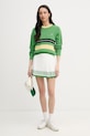 Lacoste svetr dámský s příměsí vlny AF1815 zelená SS26