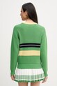 Odzież Lacoste sweter damski z dodatkiem wełny AF1815 zielony