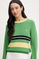 Lacoste svetr dámský s příměsí vlny zelená AF1815