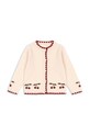 Konges Sløjd kardigan wełniany dziecięcy COLLETTE CARDIGAN KS104270.PreSpring beżowy SS26