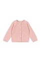 Konges Sløjd kardigan z bawełną dziecięcy HANNAH CARDIGAN pozostałe różowy KS104311.PreSpring