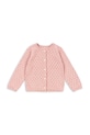 Konges Sløjd kardigan z bawełną dziecięcy HANNAH CARDIGAN pozostałe różowy KS104311.PreSpring